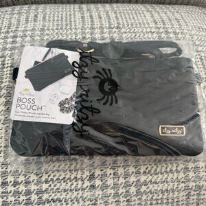 Itzy Ritzy Quilted Black Pouch